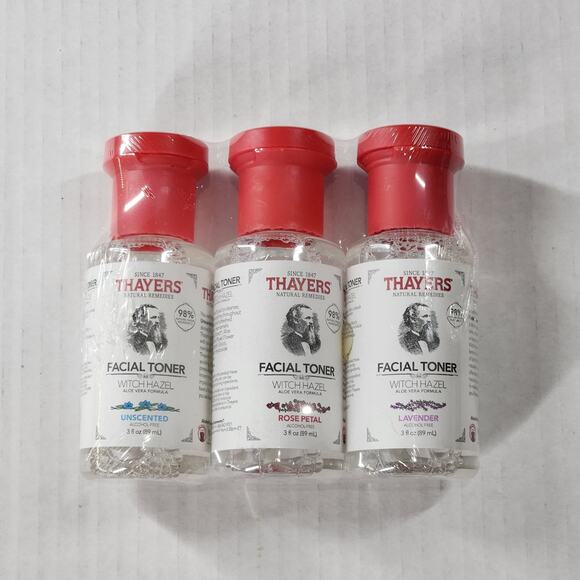 Thayers Facial Toner 3pc Set Luxe Beauty Natural Face Care - Picture 2 of 5